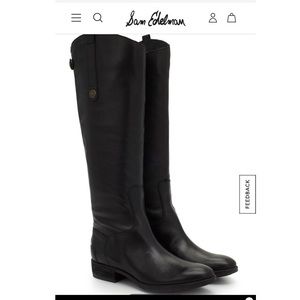 Penny leather riding boots-black. Size 7M